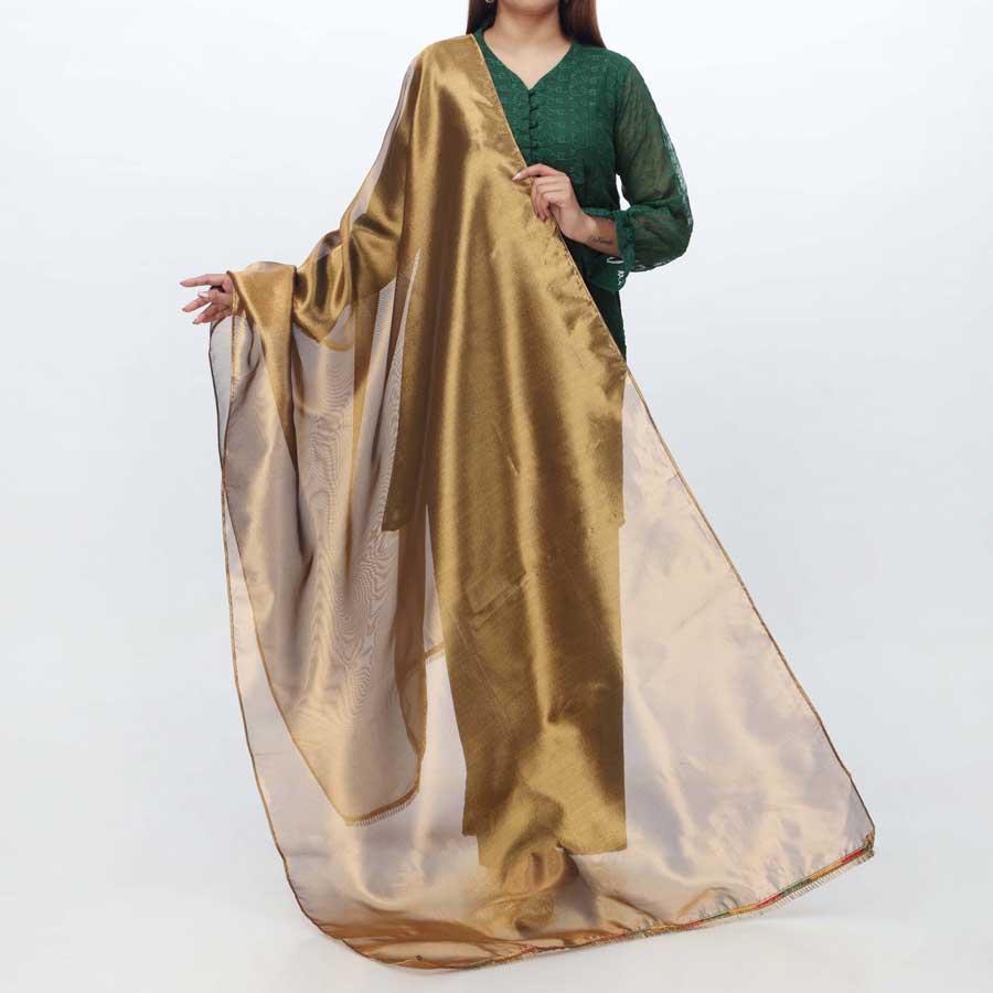 Copper Plain Tissue Dupatta PS4705