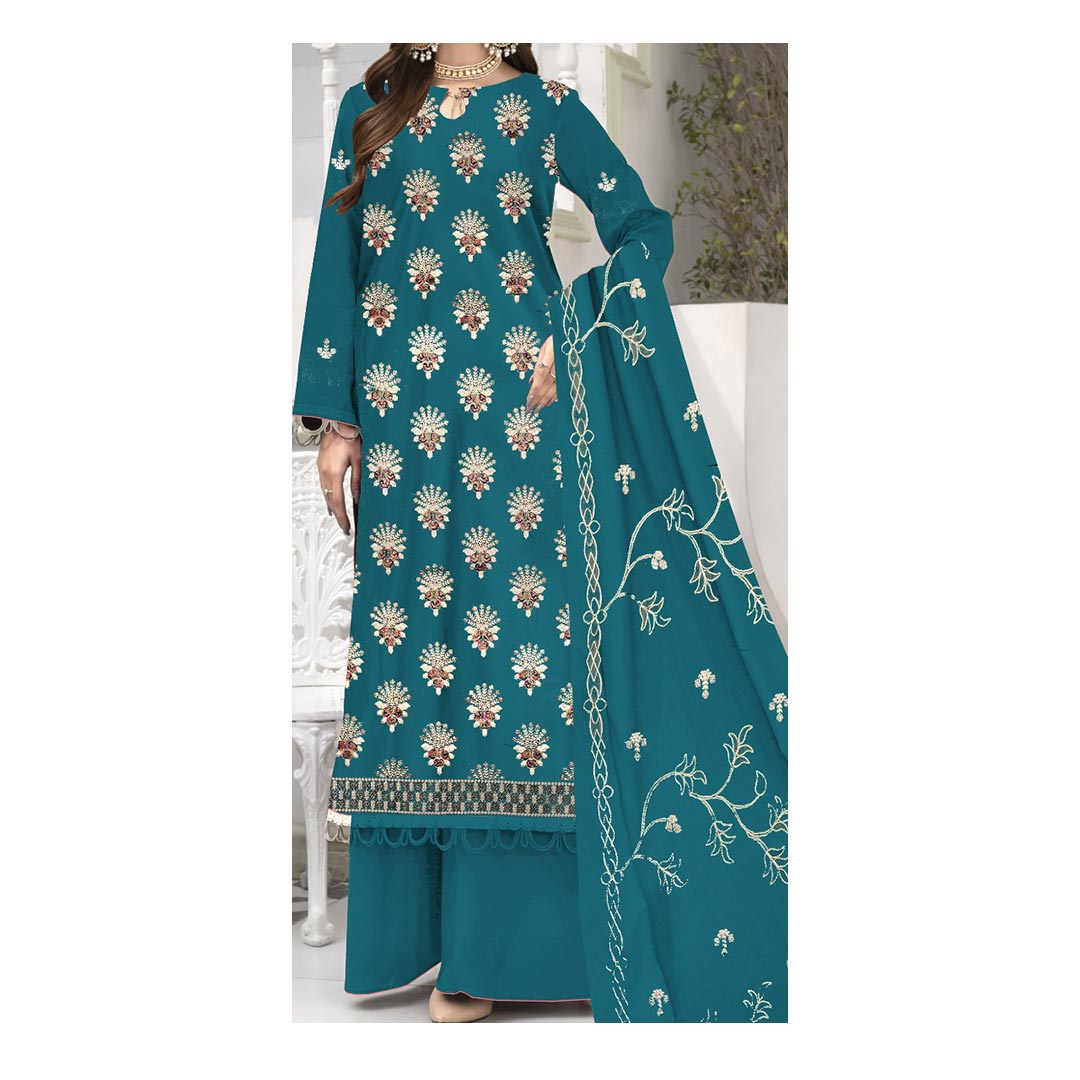 3PC- Unstitched Embroidered Lawn Suit PS4893