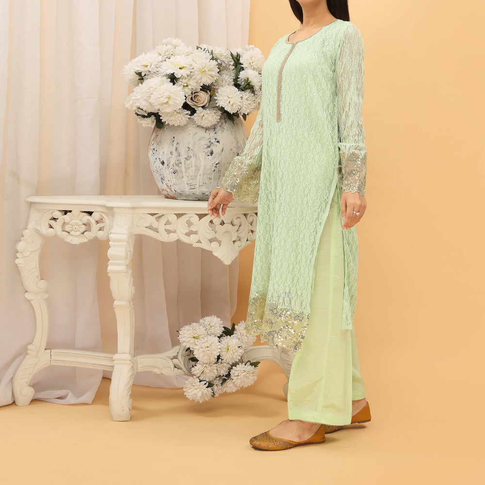 2PC- Lace Net Suit PS4959
