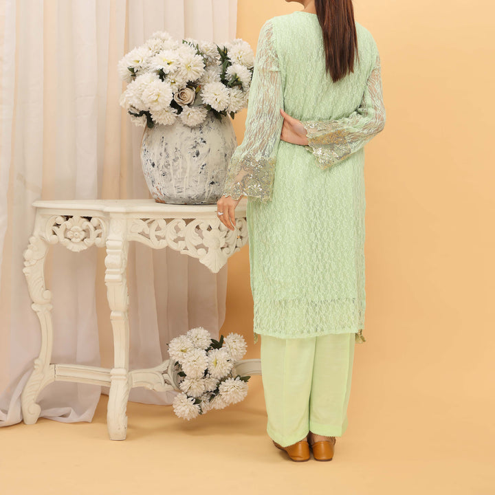2PC- Lace Net Suit PS4959