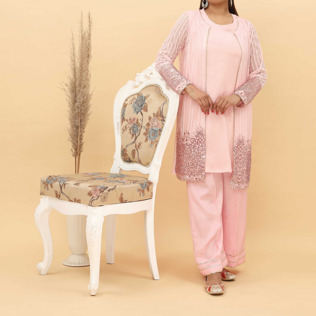 2PC- Dyed Raw Silk Suit PS4966