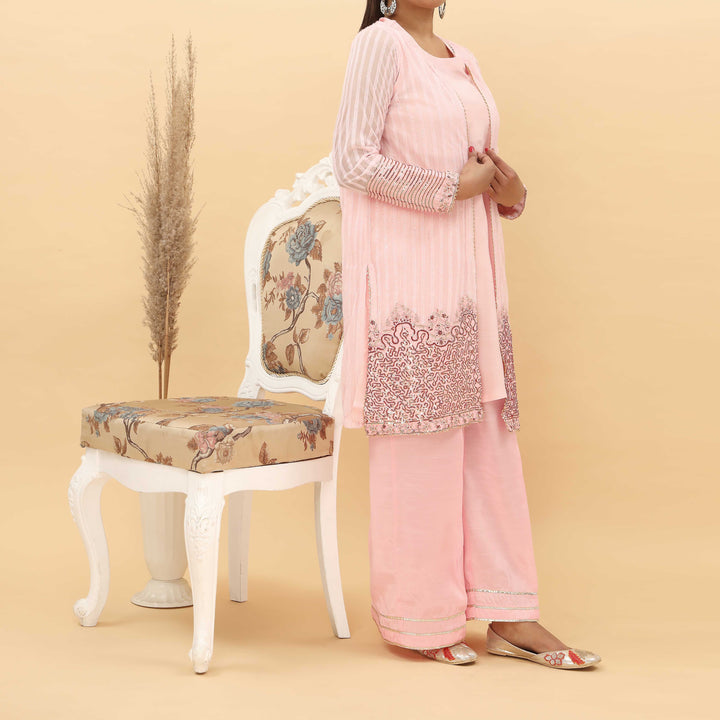 2PC- Dyed Raw Silk Suit PS4966