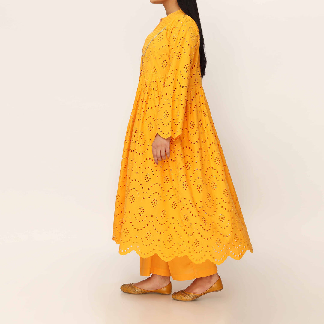 3PC- Schiffli Chikan Lawn Suit PS5024
