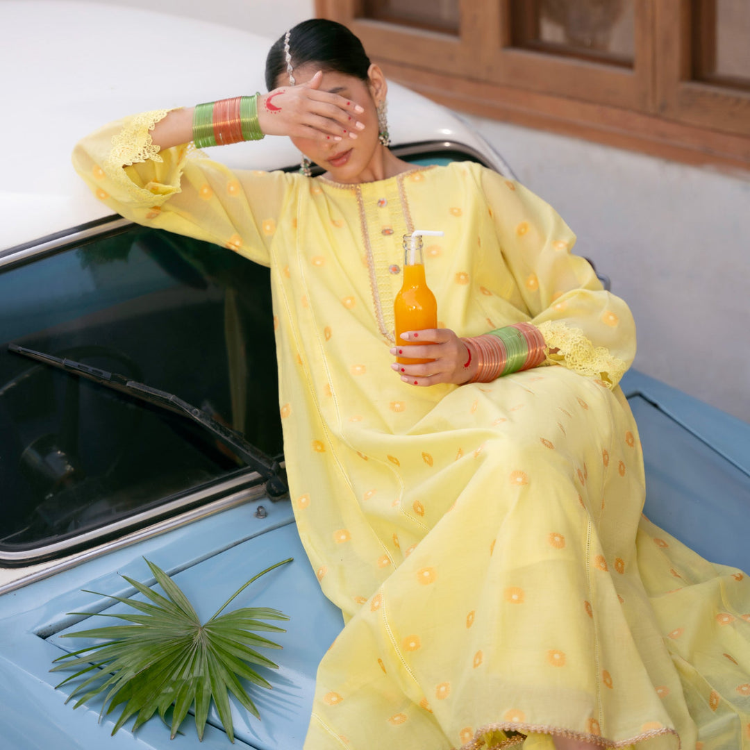 2PC- Jaquard Lawn Suit PS5029