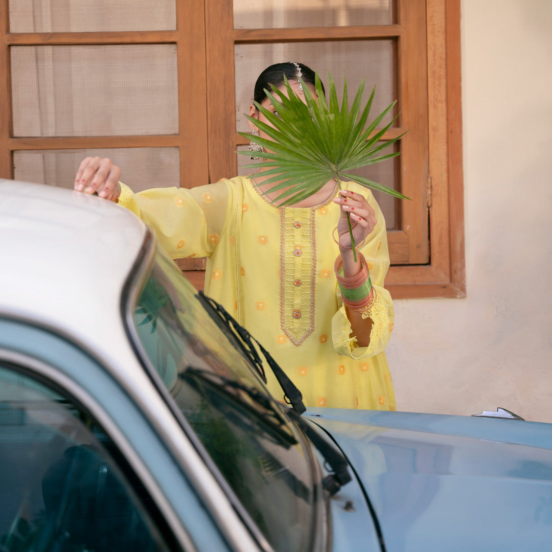 2PC- Jaquard Lawn Suit PS5029