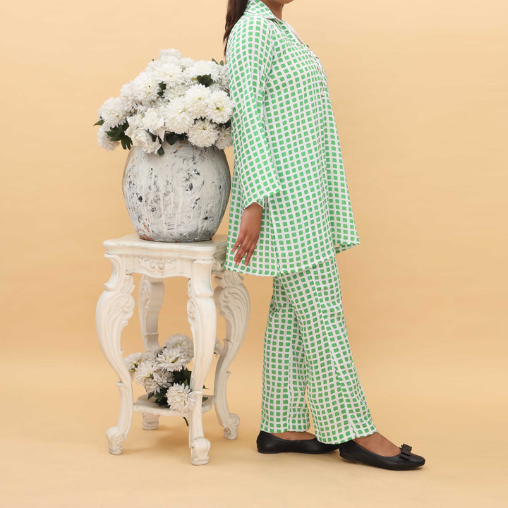 2PC- Checkered Cord Set PS5032