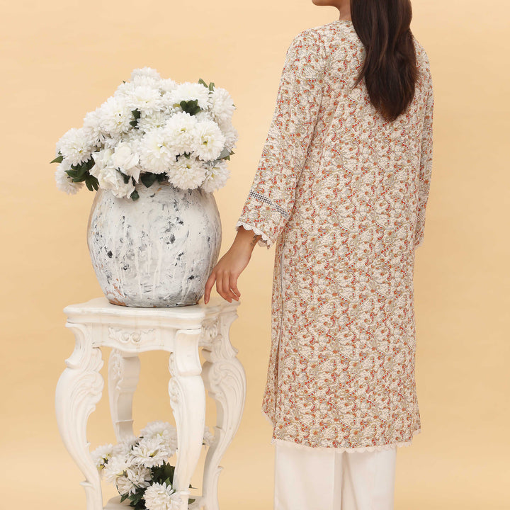 Beige Printed Shirt PS5077