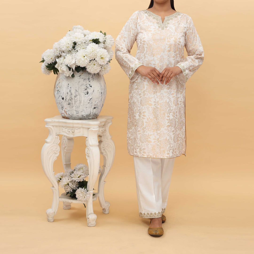 2PC-  Printed Cambric Cord Set PS5096