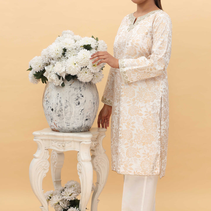 2PC-  Printed Cambric Cord Set PS5096