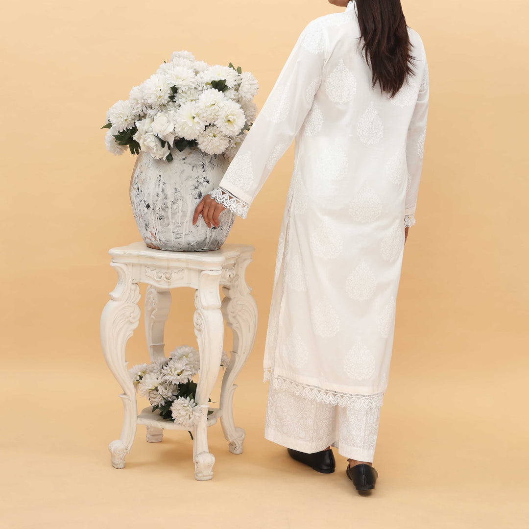 2PC-  Printed Cambric Cord Set PS5099