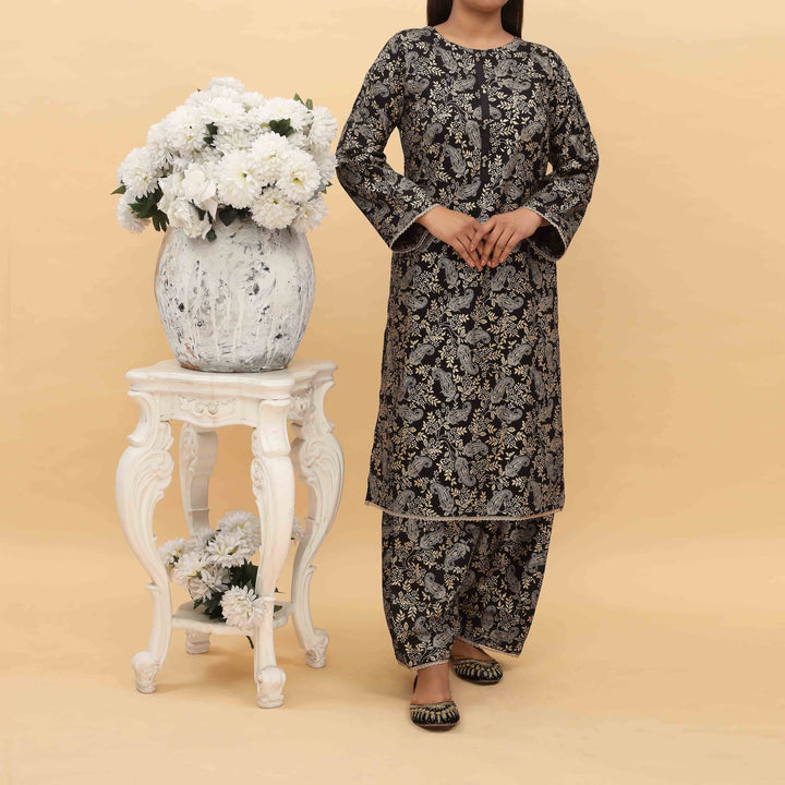 2PC-  Printed Cambric Cord Set PS5100