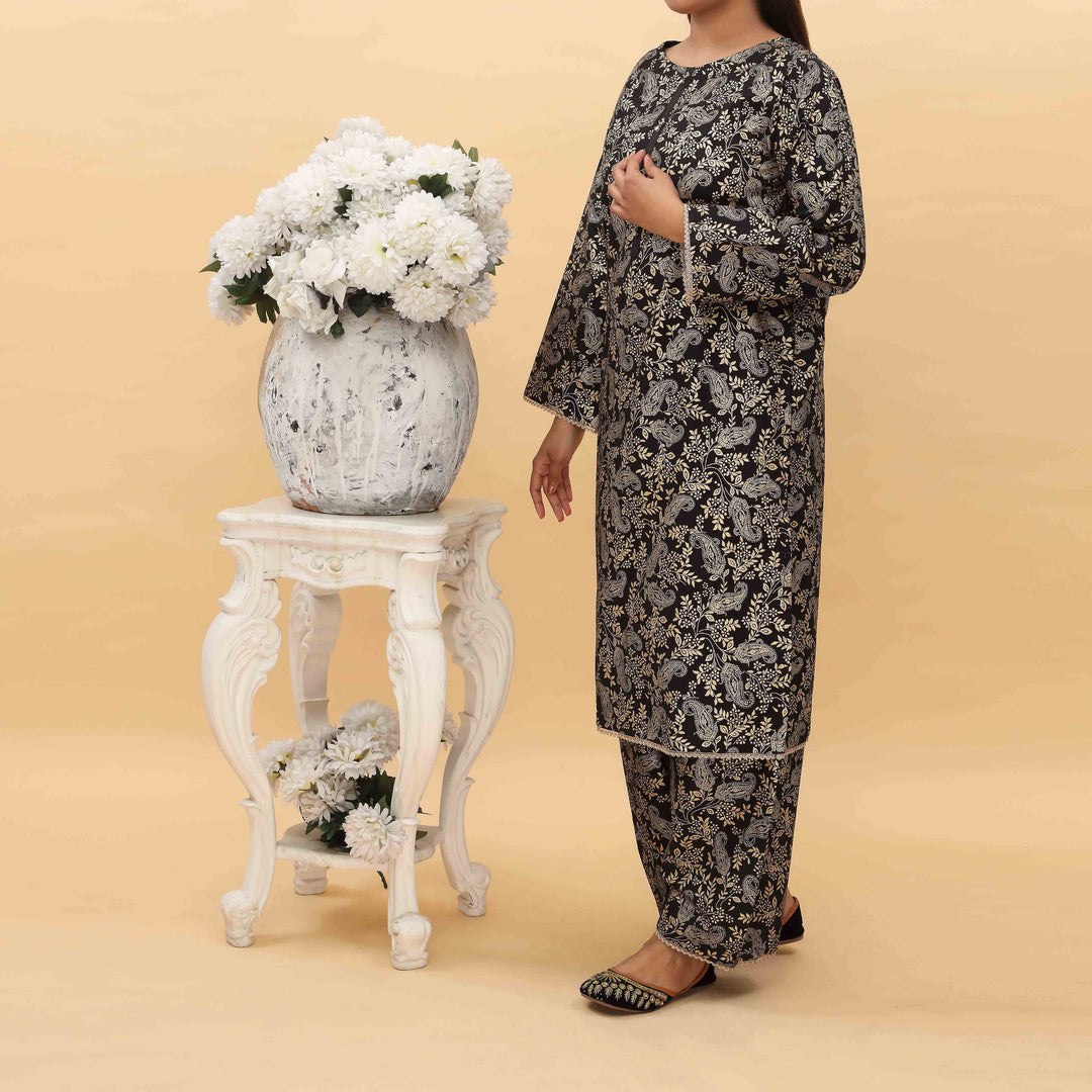 2PC-  Printed Cambric Cord Set PS5100