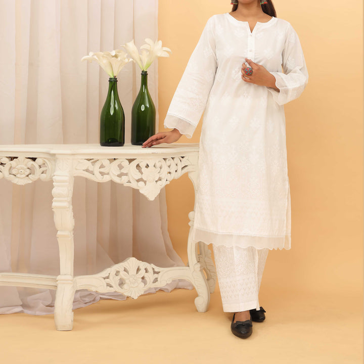 2PC- Puff Printed Cambric Suit PS5102