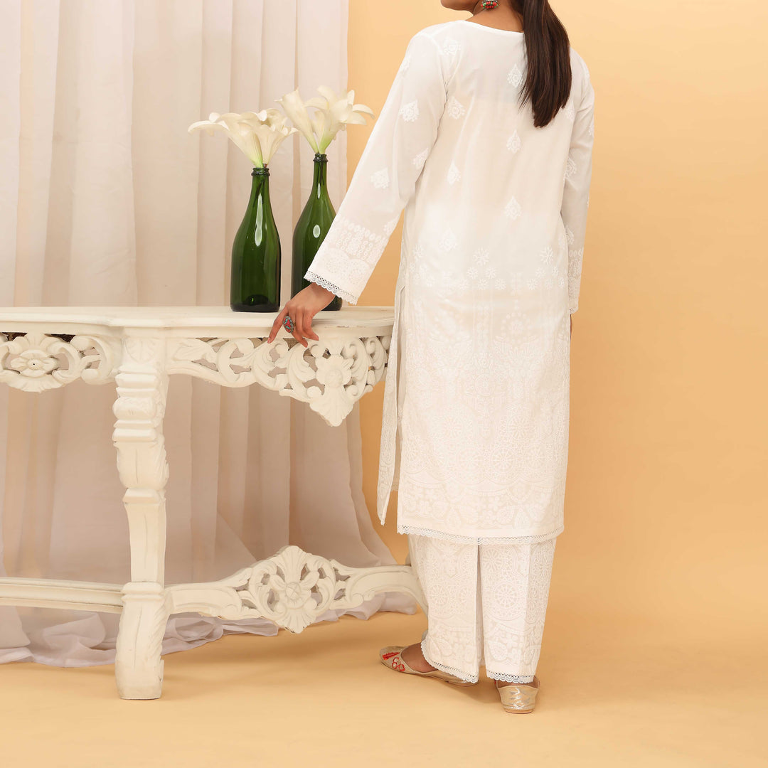 2PC- Puff Printed Cambric Suit PS5104