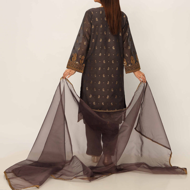 3PC- Cotton Lurix Jaquard Suit PS5119