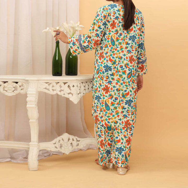 2PC- Digital Printed Cambric Suit PS5165