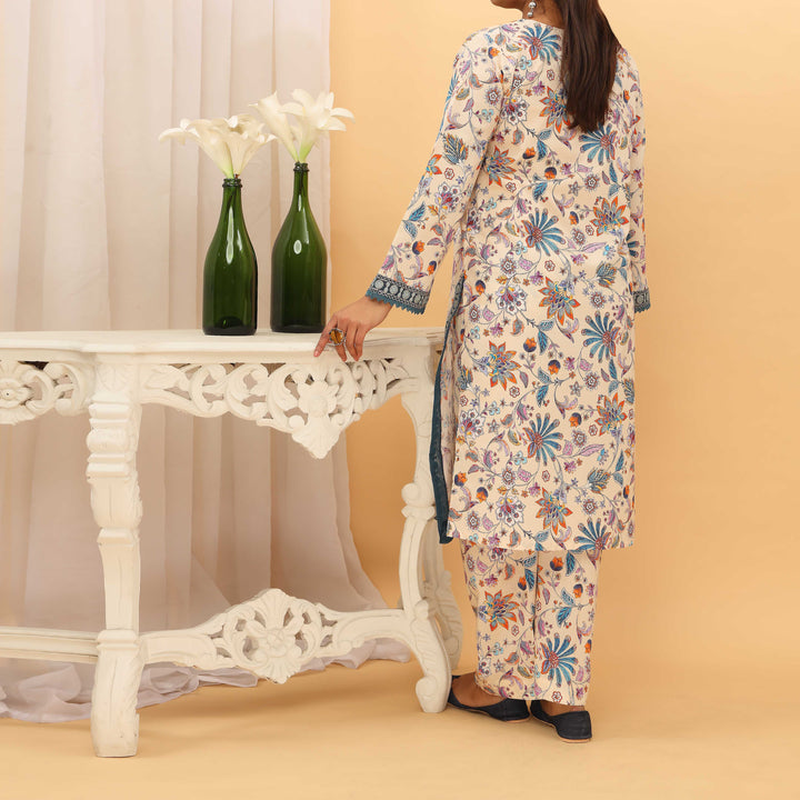 2PC- Digital Printed Cambric Suit PS5171