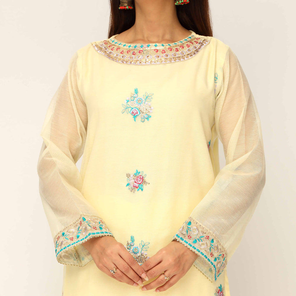 3PC- Cotton Khadi Net Suit PS5182