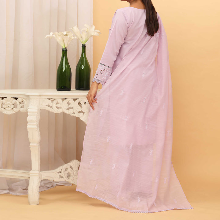 3PC- Embroidered Cambric Suit PS5219