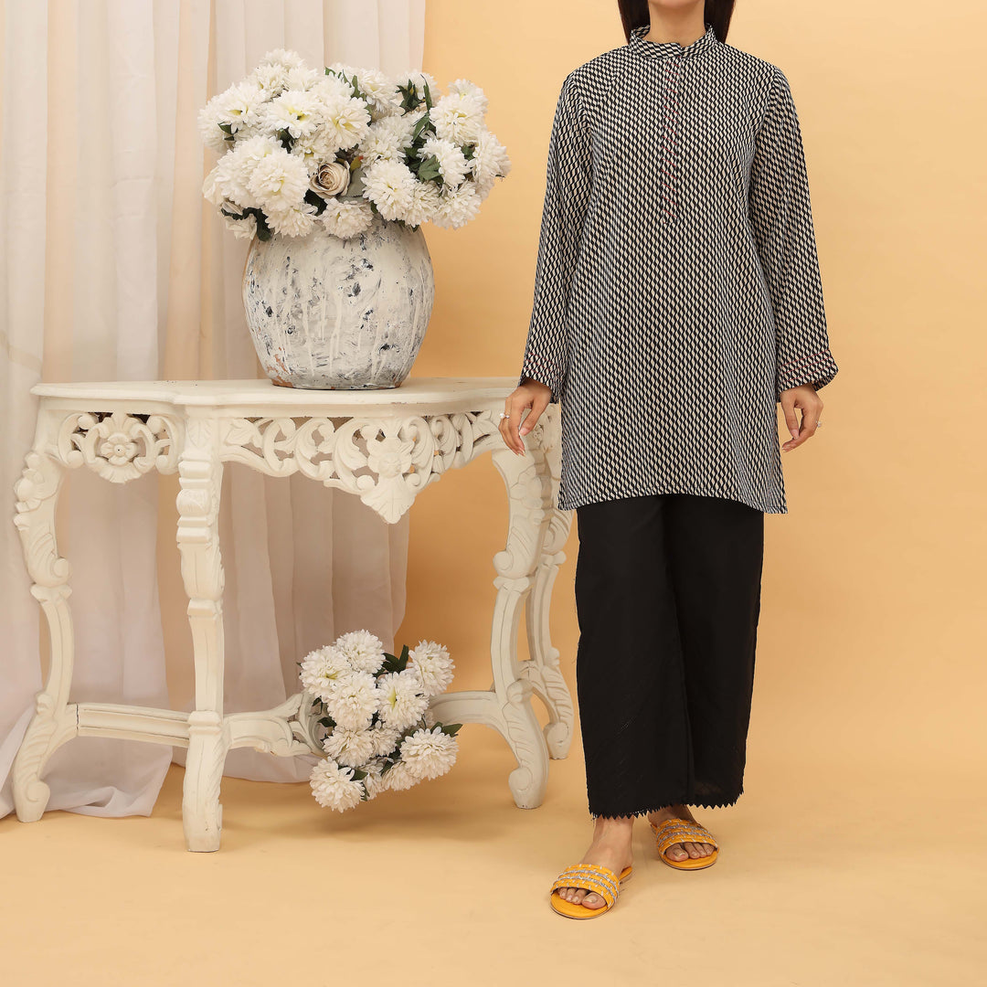 1PC- Digital Printed Grip Silk Shirt PS5316