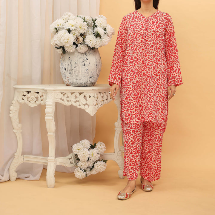 2PC- Digital Printed Grip Silk Co-Ord Set PS5320