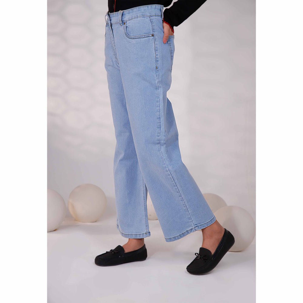 Sky Blue Western Denim Pant PS9510