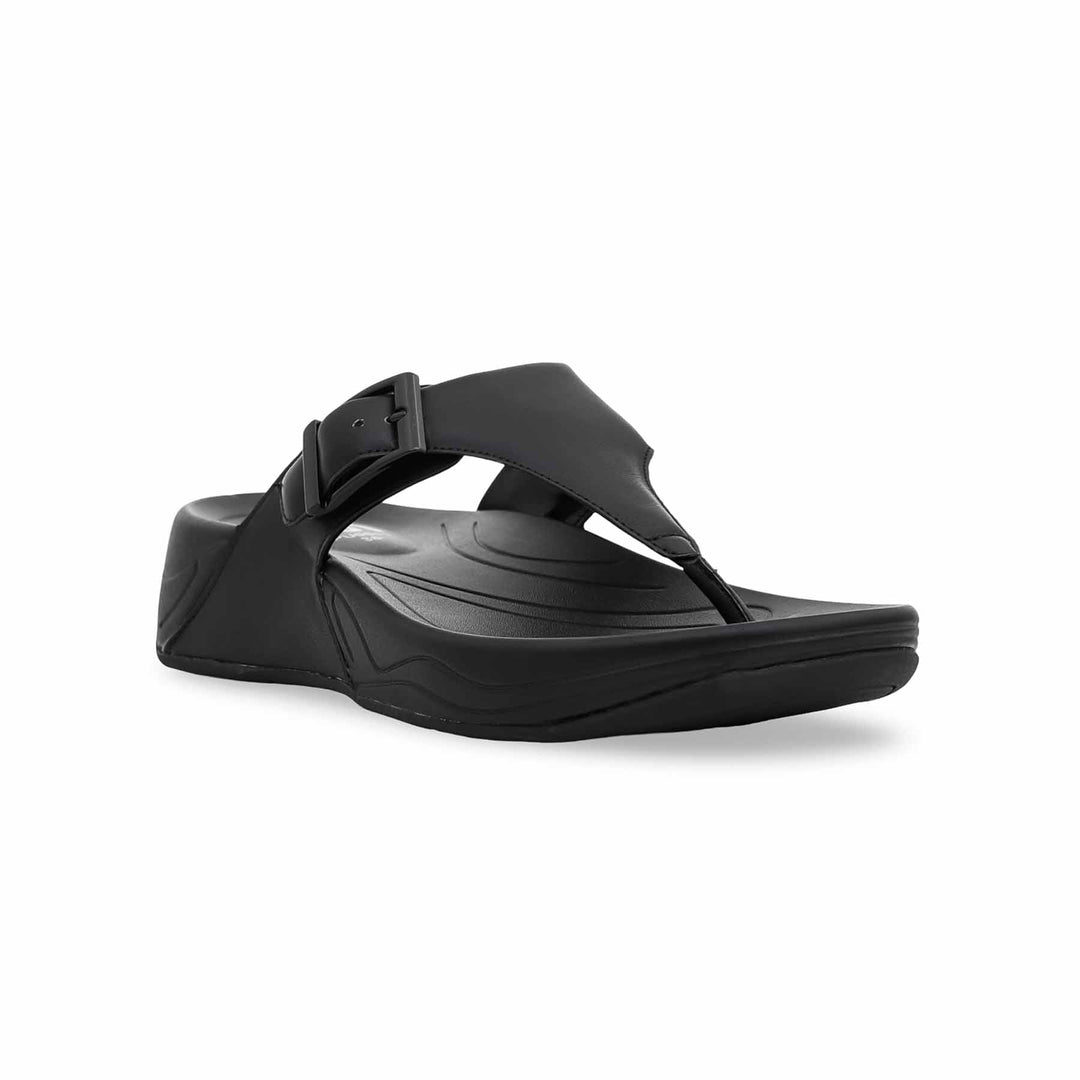 Black Formal Chappal PU0011