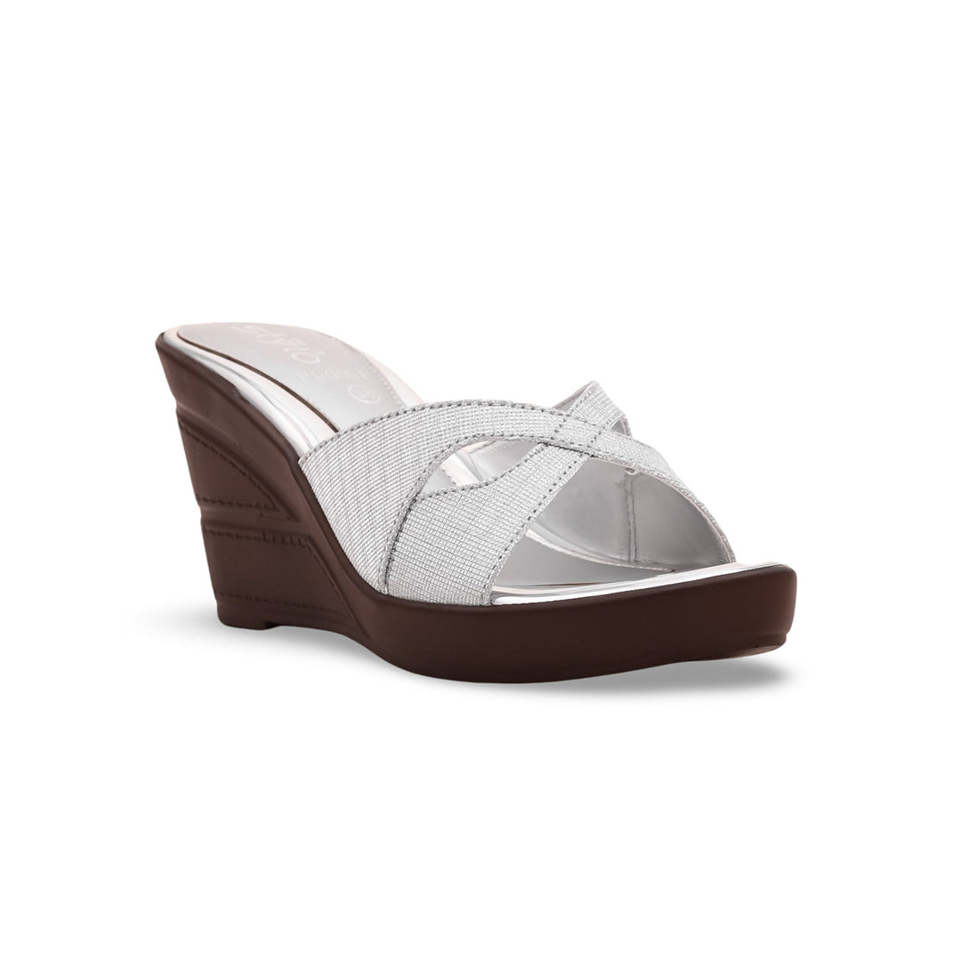 Silver Formal Slipper PU0051