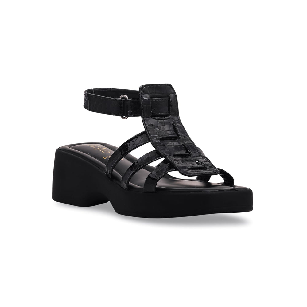 Black PU Sandals PU0173