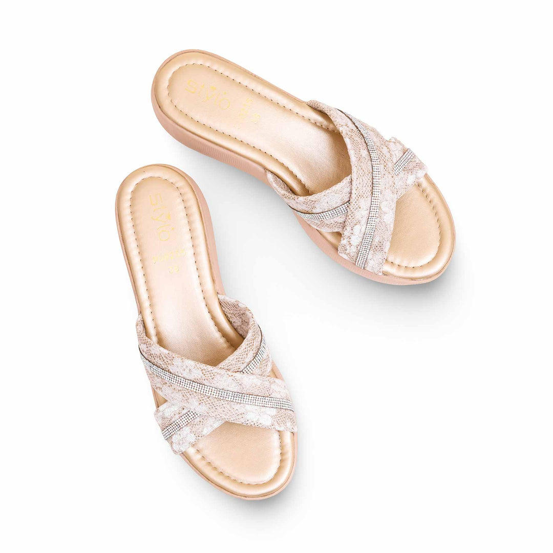 Golden Formal Slipper PU0255