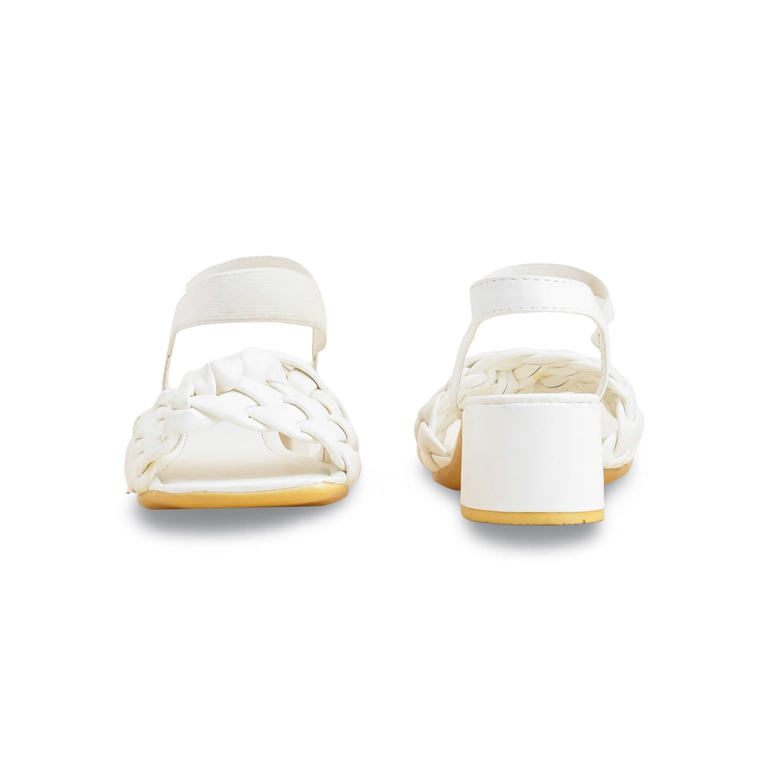 White Formal Sandal For Ladies PU0326