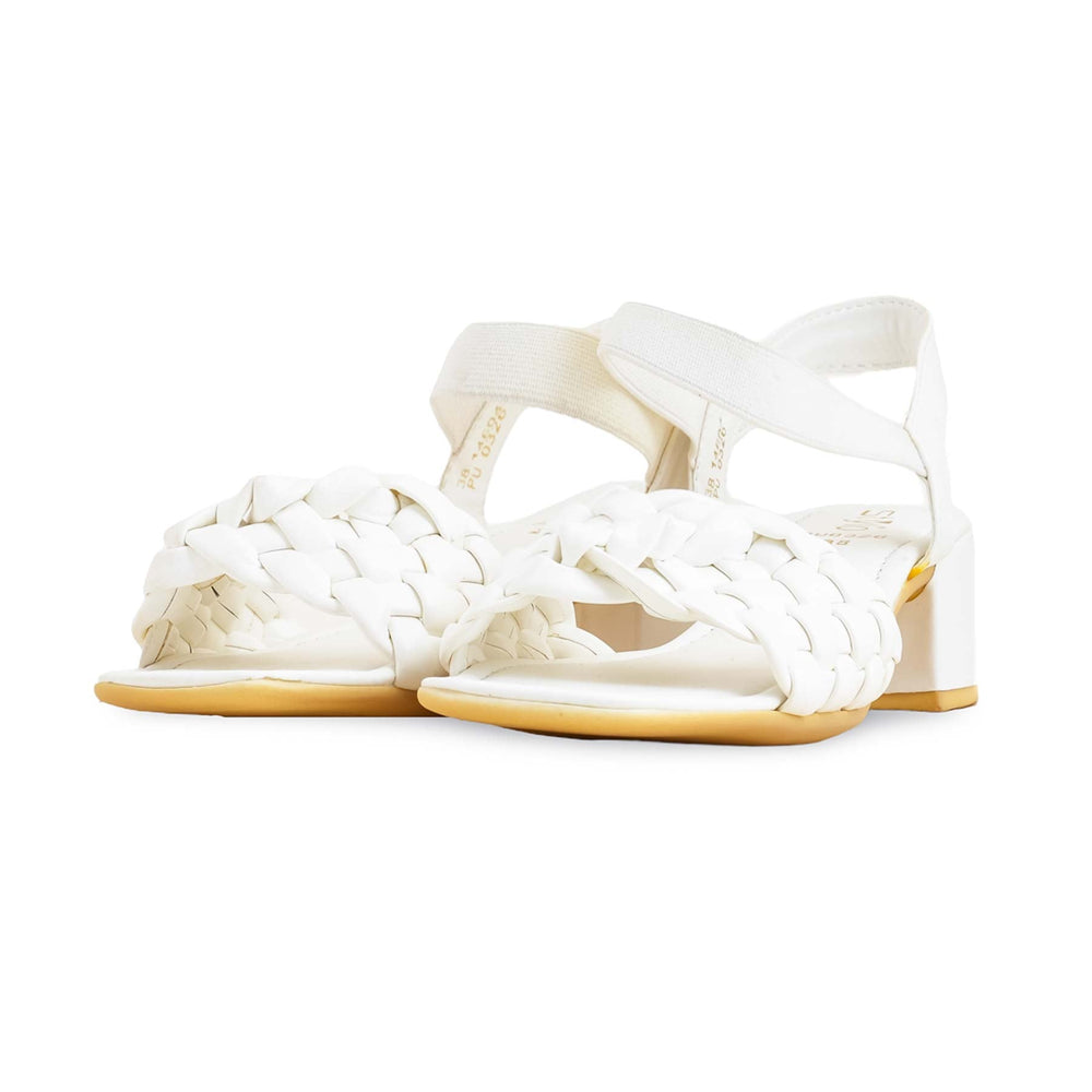 White Formal Sandal For Ladies PU0326