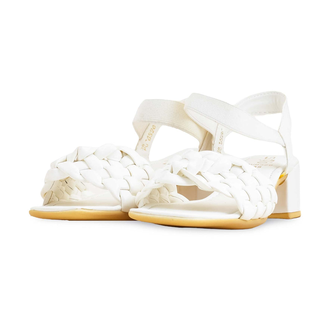White Formal Sandal For Ladies PU0326