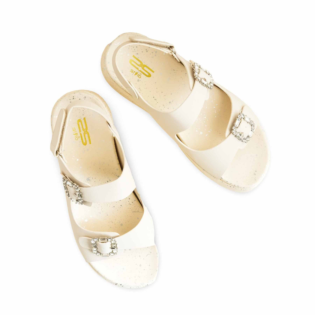 Beige Formal Sandal For Ladies PU0374