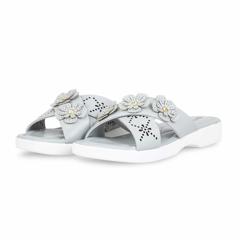 Grey Formal Women Slipper PU0476