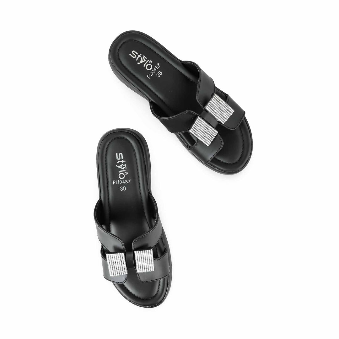Black Formal Slipper PU0487