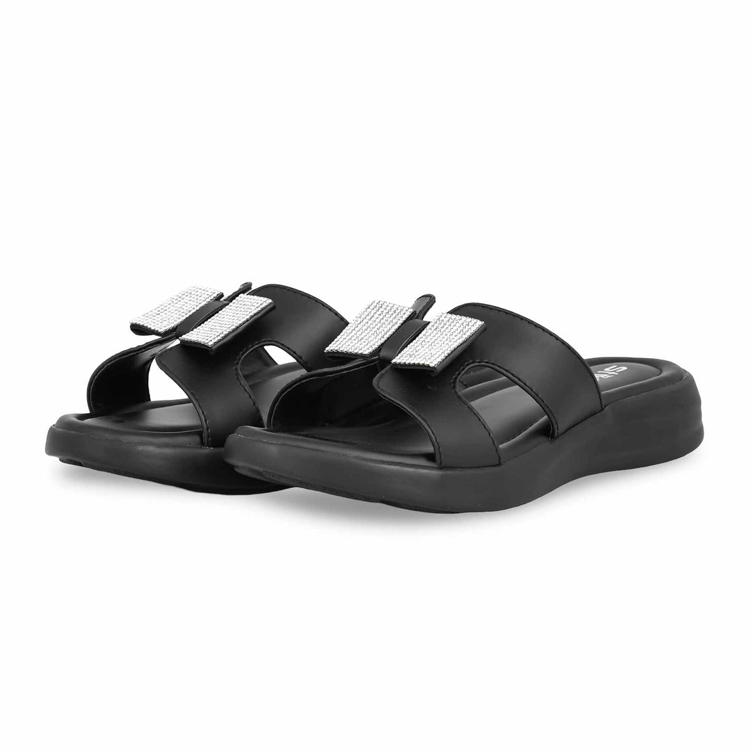 Black Formal Slipper PU0487