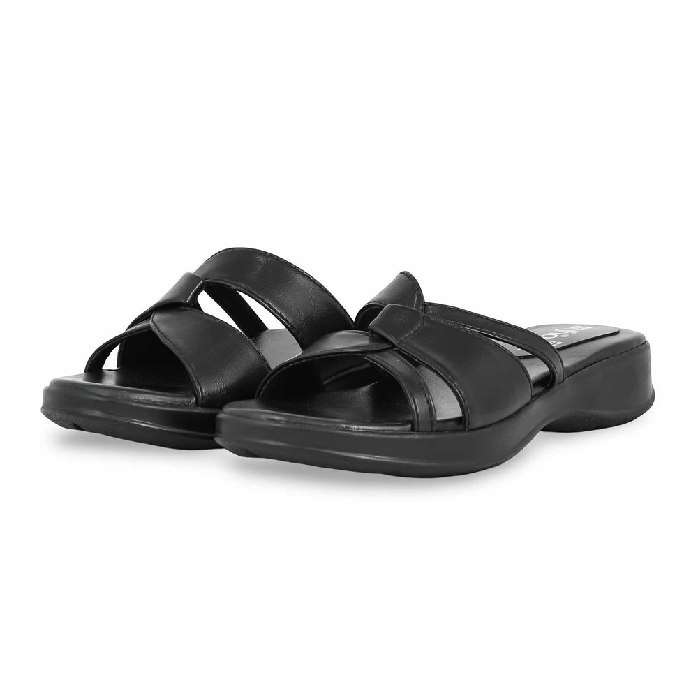 Black Formal Slipper PU0492