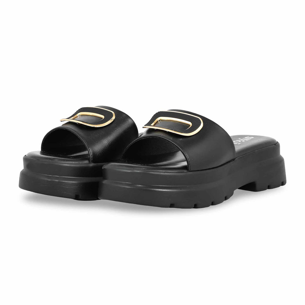 Black Formal Slipper PU0501