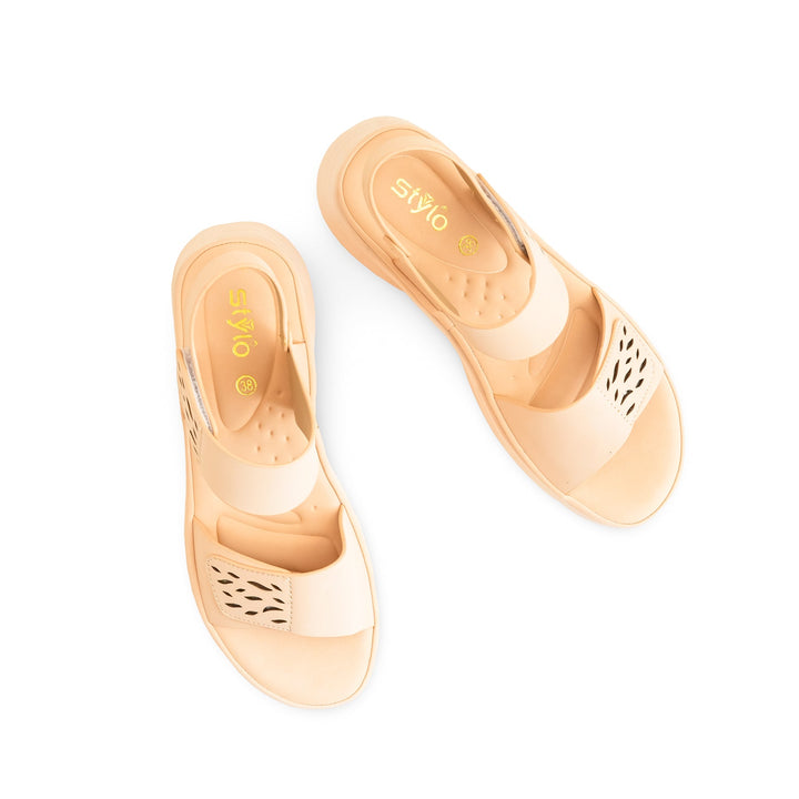 Beige Formal Sandal For Women PU0511