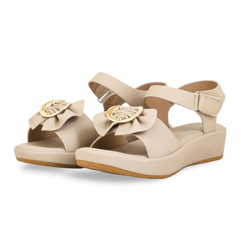 Beige Formal Sandal PU0519