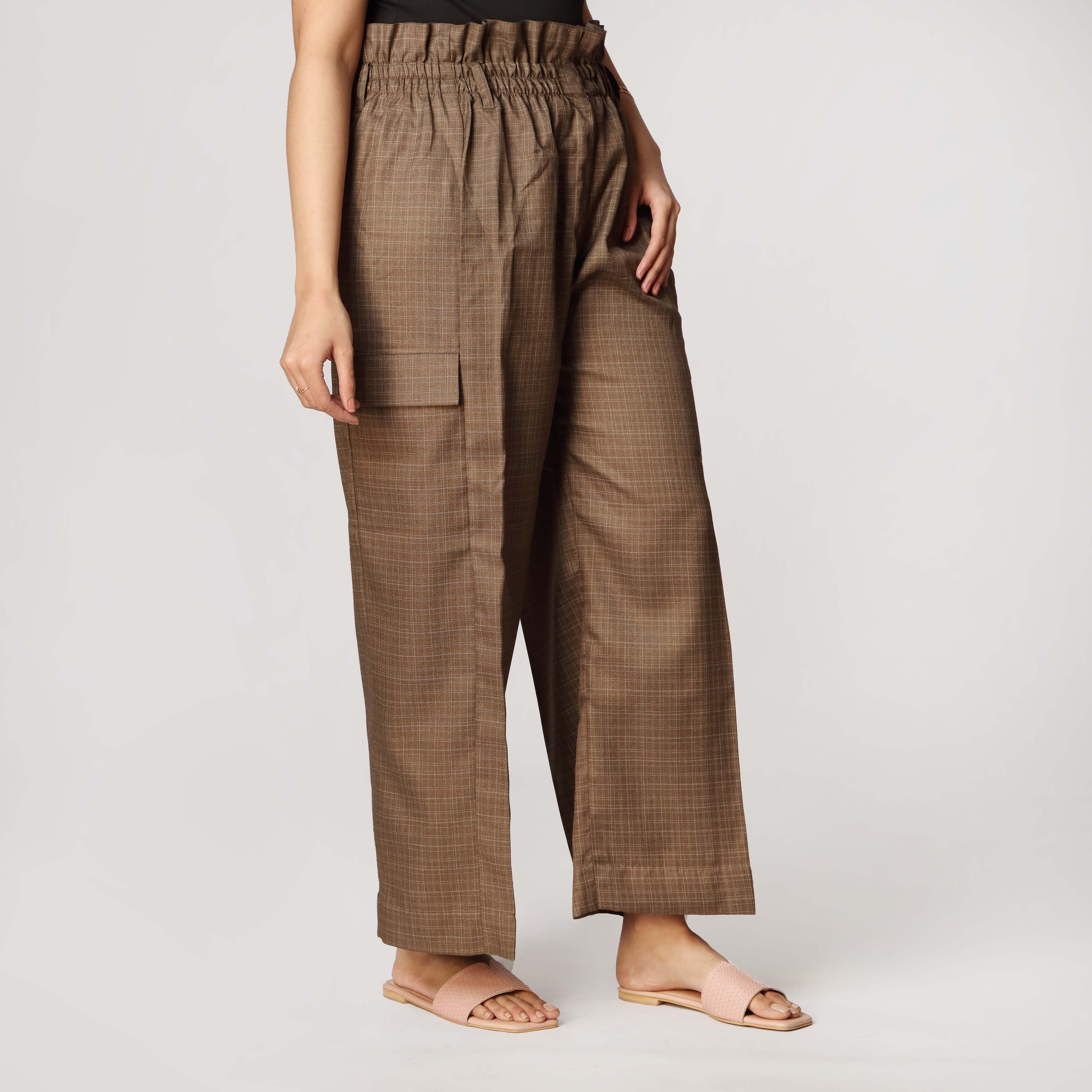 Brown Western Pants PW2548