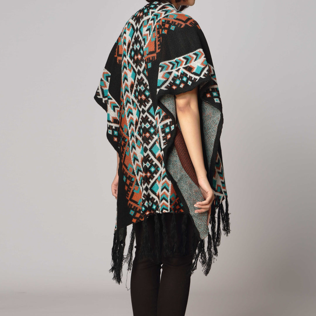 Black Cape Shawl PW2801