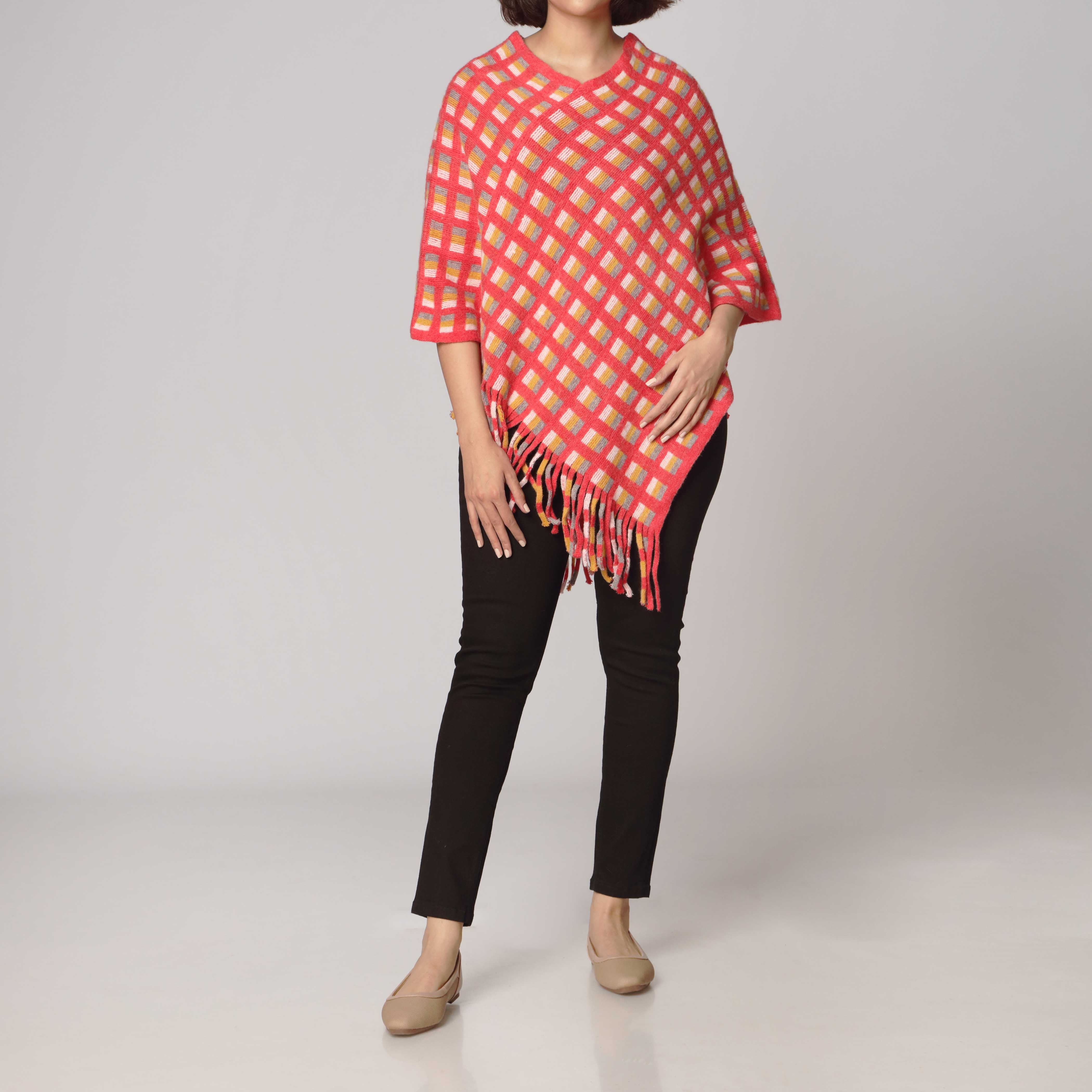 Red Cape Shawl PW2803