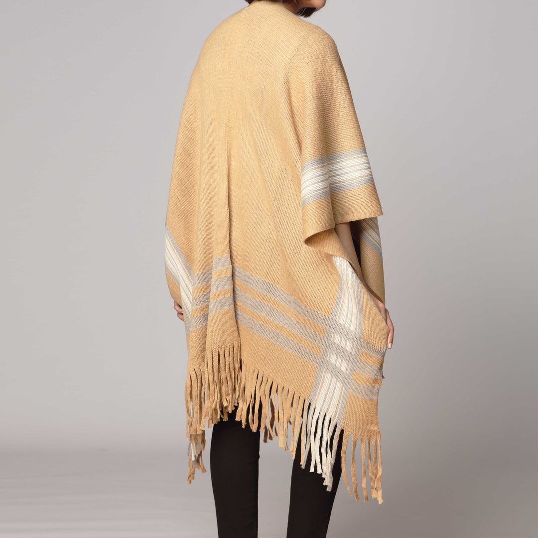 Khaki Cape Shawl PW2807