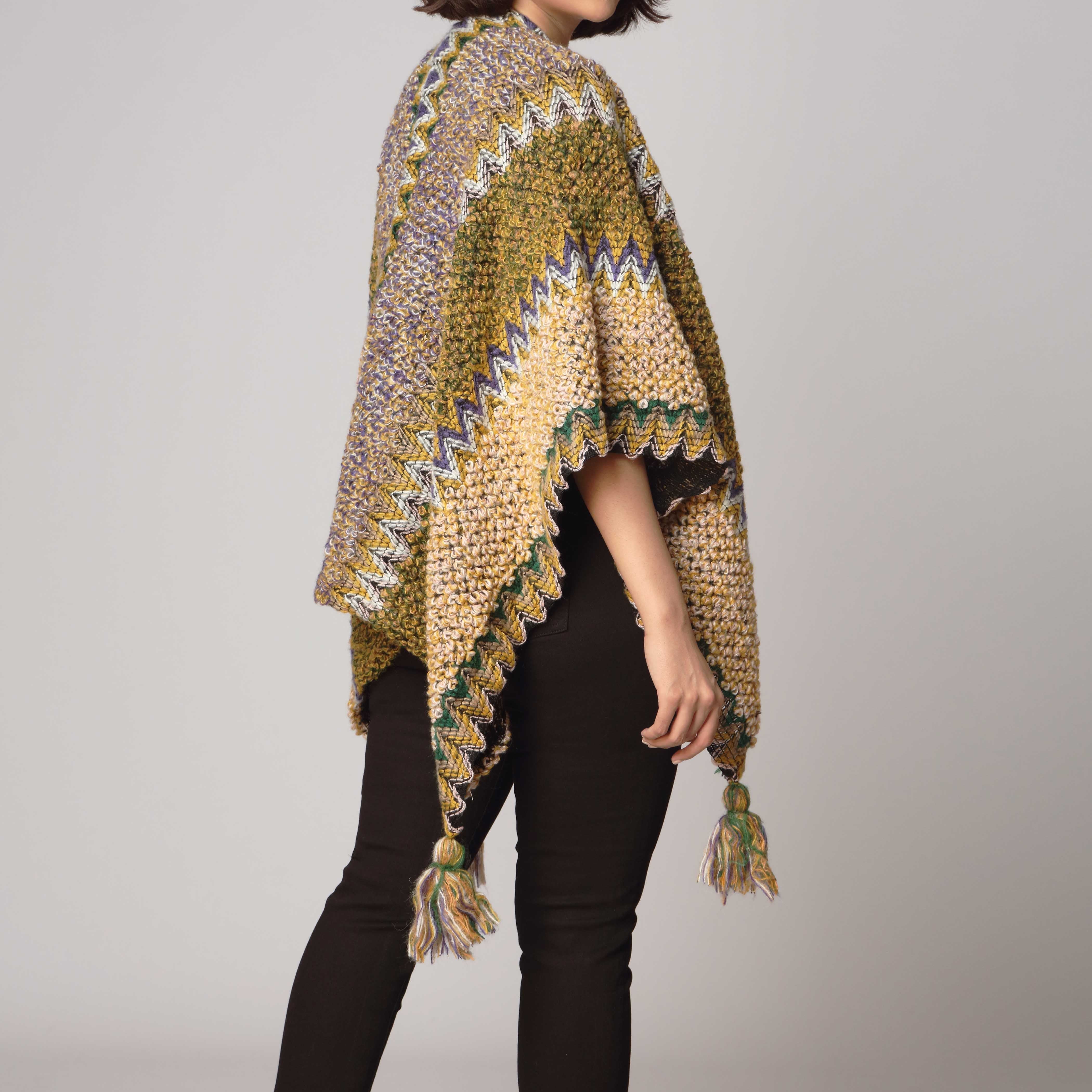 Olive Cape Shawl PW2810