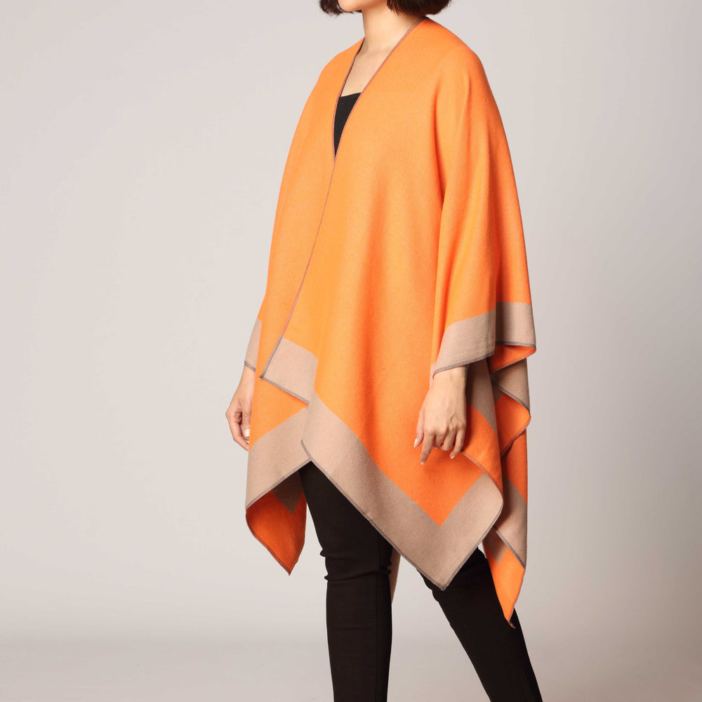 Orange Cape Shawl PW2821