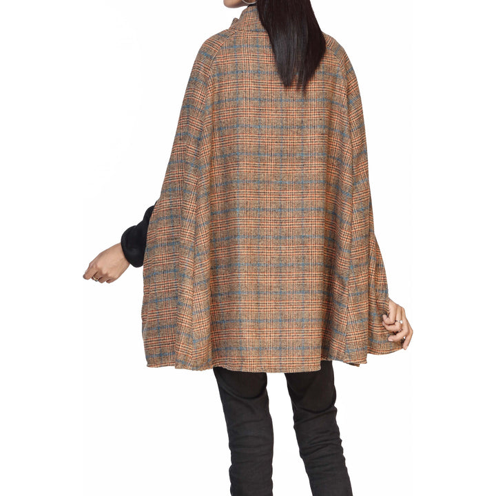 Brown Winter Cape Shawl PW2825