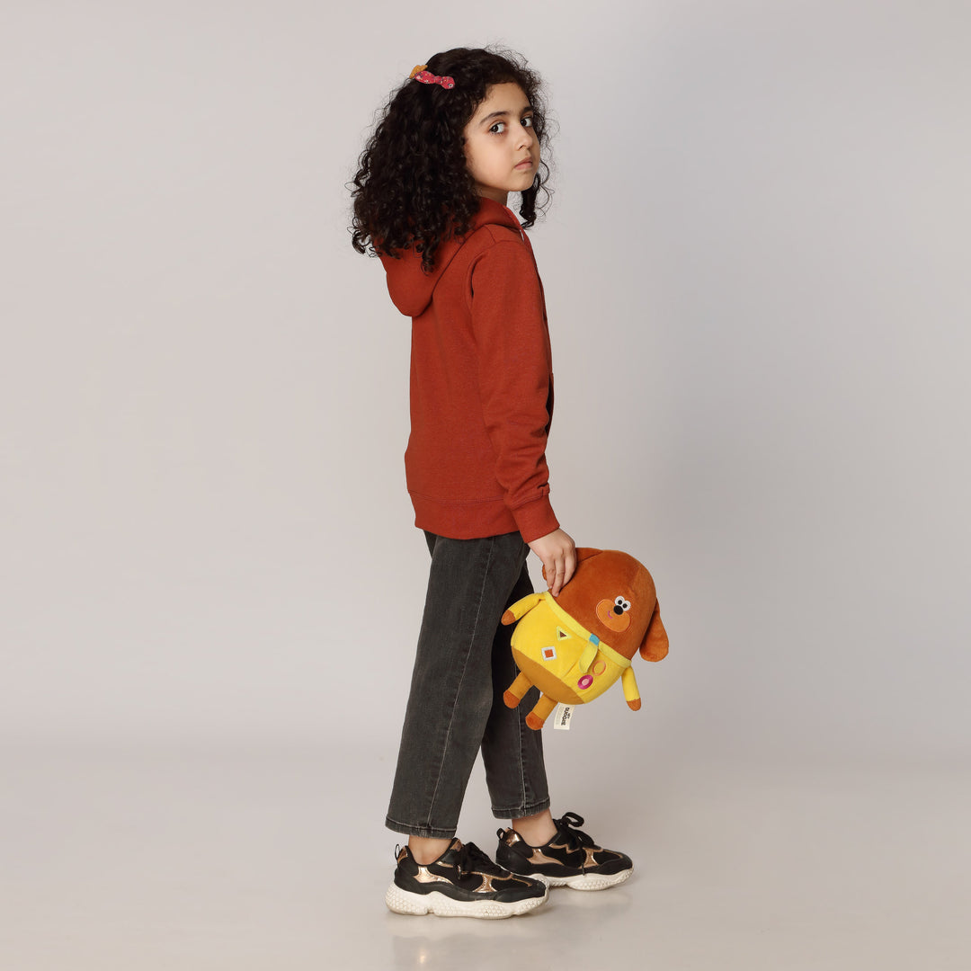 Girls Rust Fleece Puller Hoodie PW2865