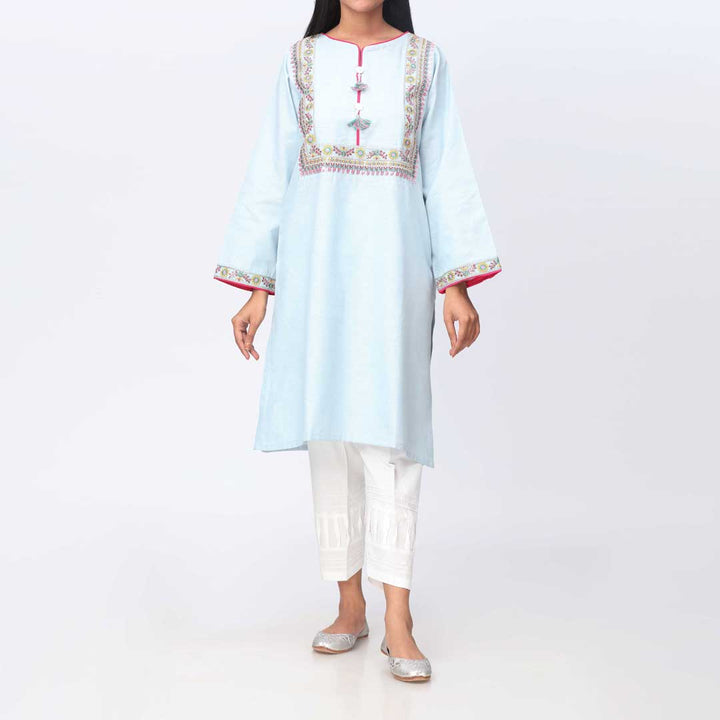 1PC- Embroidered Karandi Shirt PW3001